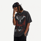 LAWLESSROW "Basketball Obsession" Heavyweight Vintage Washed Graphic Tee