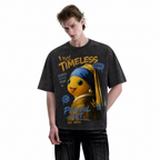 LAWLESSROW "Timeless Play" Heavyweight Washed Black Graphic Tee