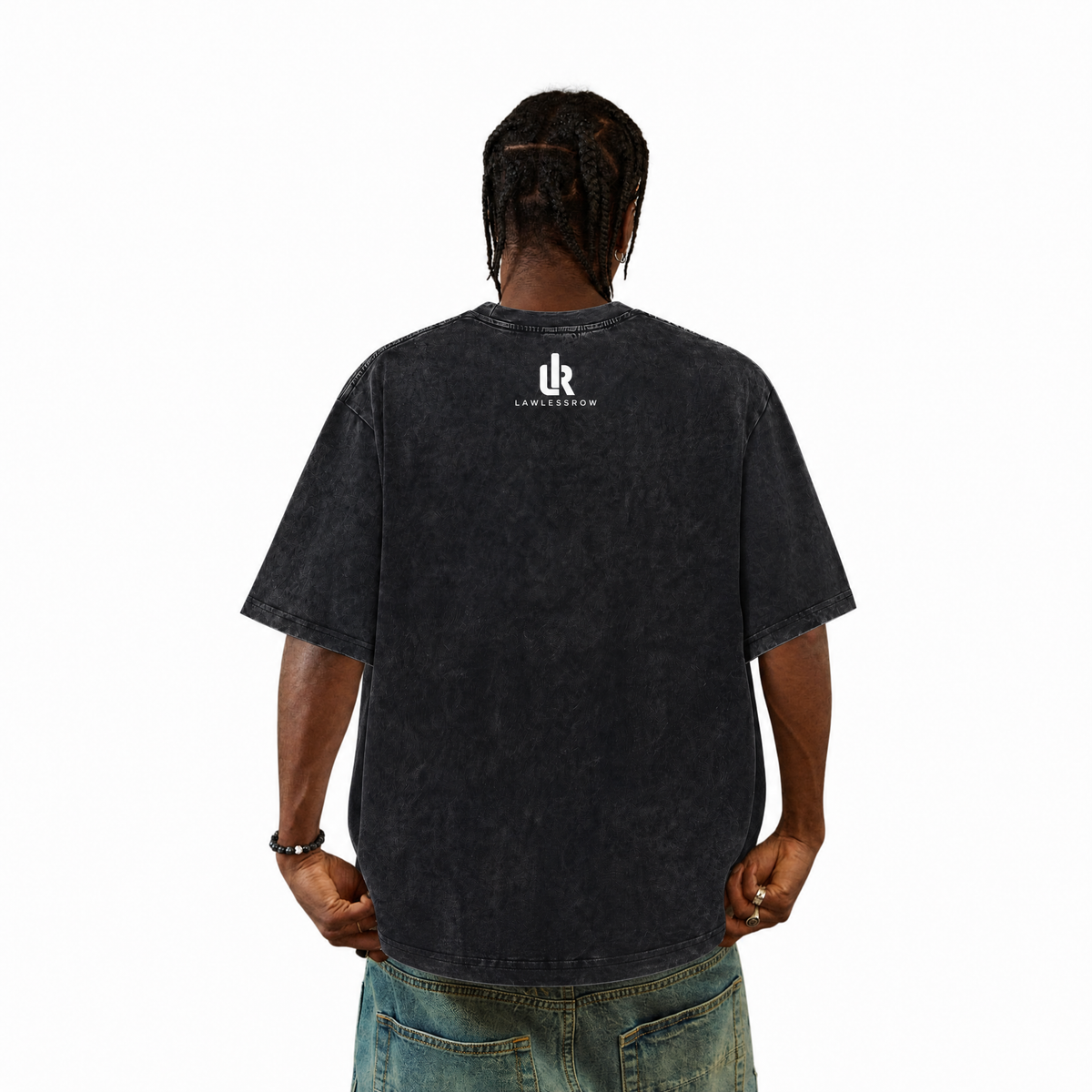 LAWLESSROW "PEace Love" Tactical Dove Heavyweight Tee - Vintage Wash
