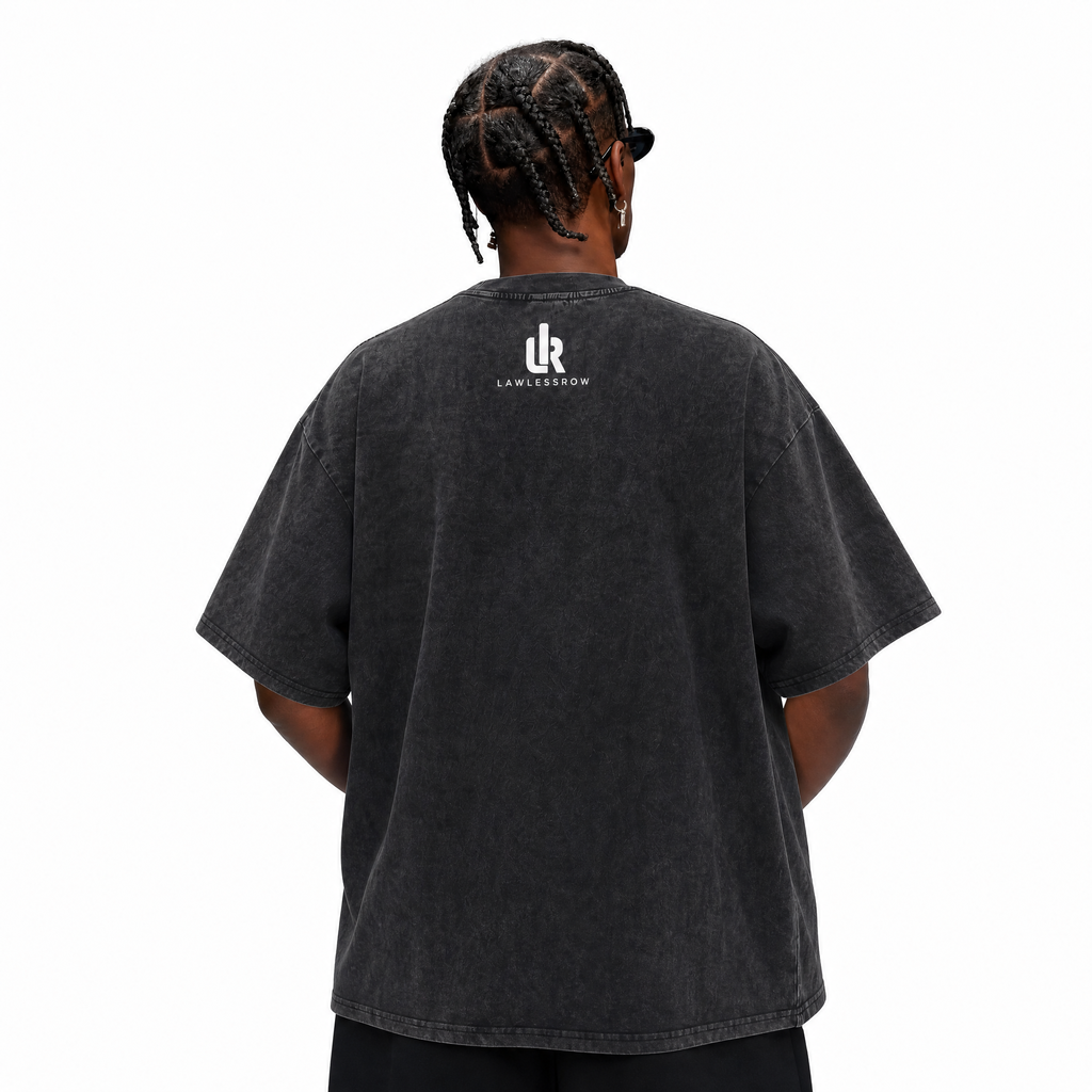 LAWLESSROW "Thermal Prayers" - Vintage Washed Heavyweight Oversized Psychedelic Graphic Tee