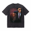 LAWLESSROW "Corporate Psycho" Heavyweight Washed Black Graphic Tee