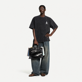 LAWLESSROW "Divine Conquest" Heavyweight Washed Black Graphic Tee