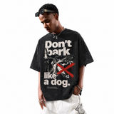 LAWLESSROW "Vocal Silence" Heavyweight Washed Black Graphic Tee