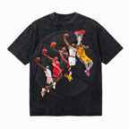 LAWLESSROW "The Dynasty Sequence" Heavyweight Washed Black Graphic Tee