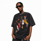LAWLESSROW "The Dynasty Sequence" Heavyweight Washed Black Graphic Tee