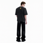 LAWLESSROW "Timeless Play" Heavyweight Washed Black Graphic Tee