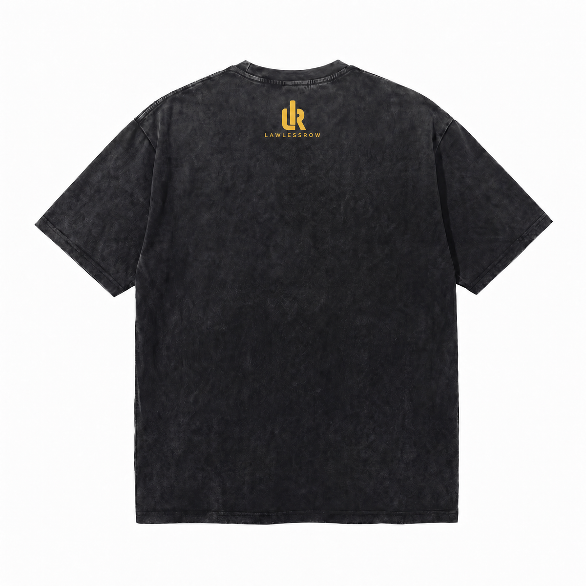 LAWLESSROW "Timeless Play" Heavyweight Washed Black Graphic Tee