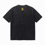 LAWLESSROW "Timeless Play" Heavyweight Washed Black Graphic Tee