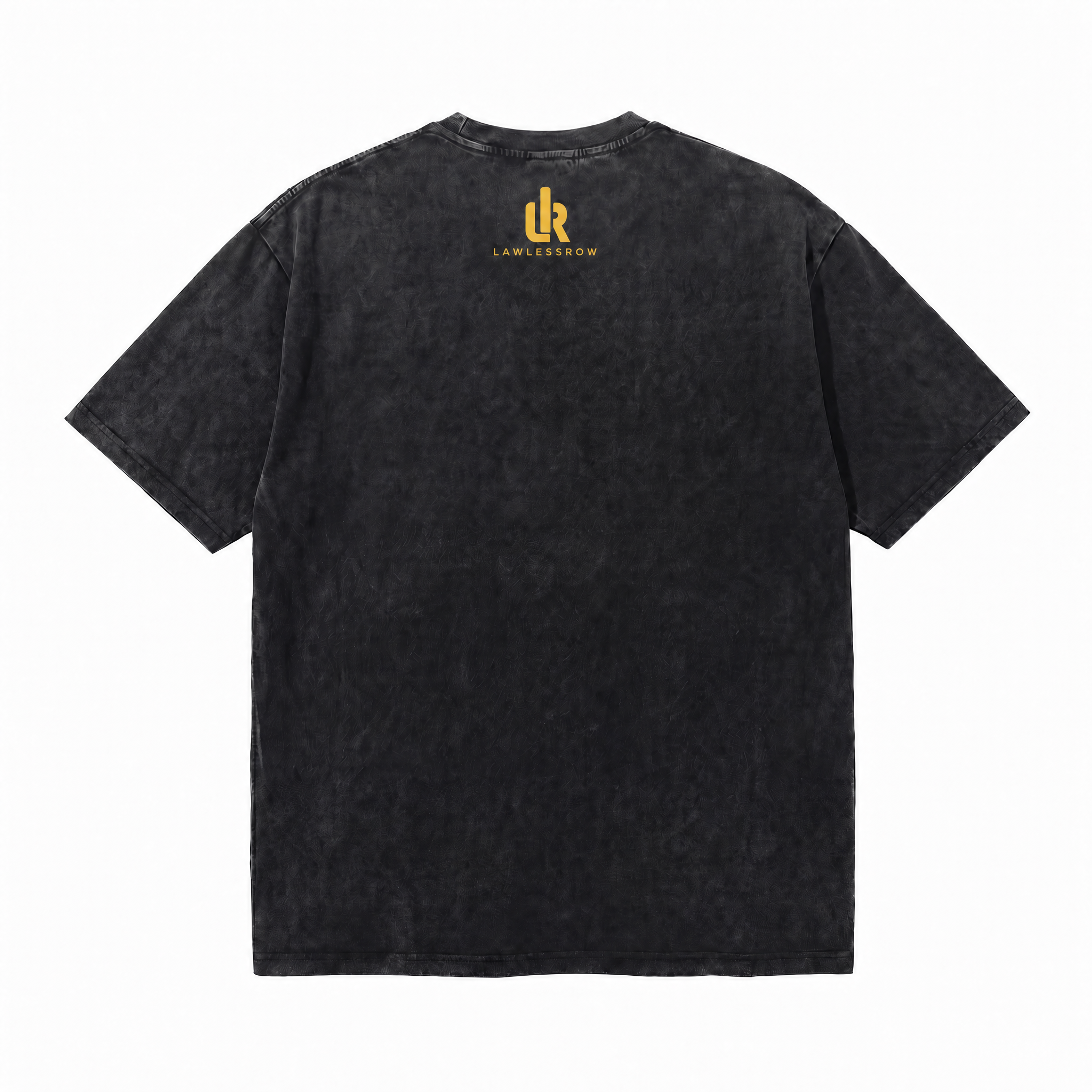 LAWLESSROW "Timeless Play" Heavyweight Washed Black Graphic Tee