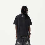 Vintage Acid Wash Out Shot Skull Pickleball Punk Oversized Graphic T-Shirt | LAWLESSROW