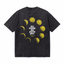 Vintage Acid Wash All Game No Days Off Pickleball Moon Phase Oversized Graphic T-Shirt