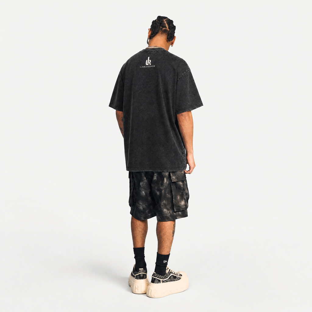 Vintage Acid Wash Spiders Climb The Crag Rock Climbing Oversized Graphic T-Shirt | LAWLESSROW