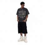 LAWLESSROW Alphabet Lights Vintage Washed Oversized Graphic Tee