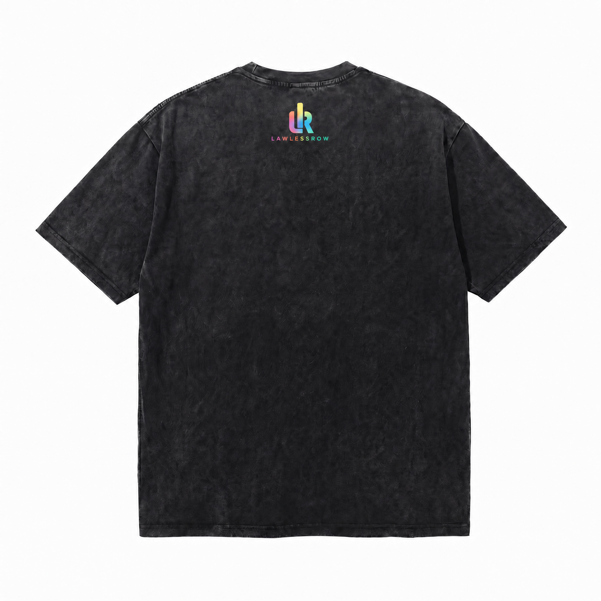 LAWLESSROW Alphabet Lights Vintage Washed Oversized Graphic Tee