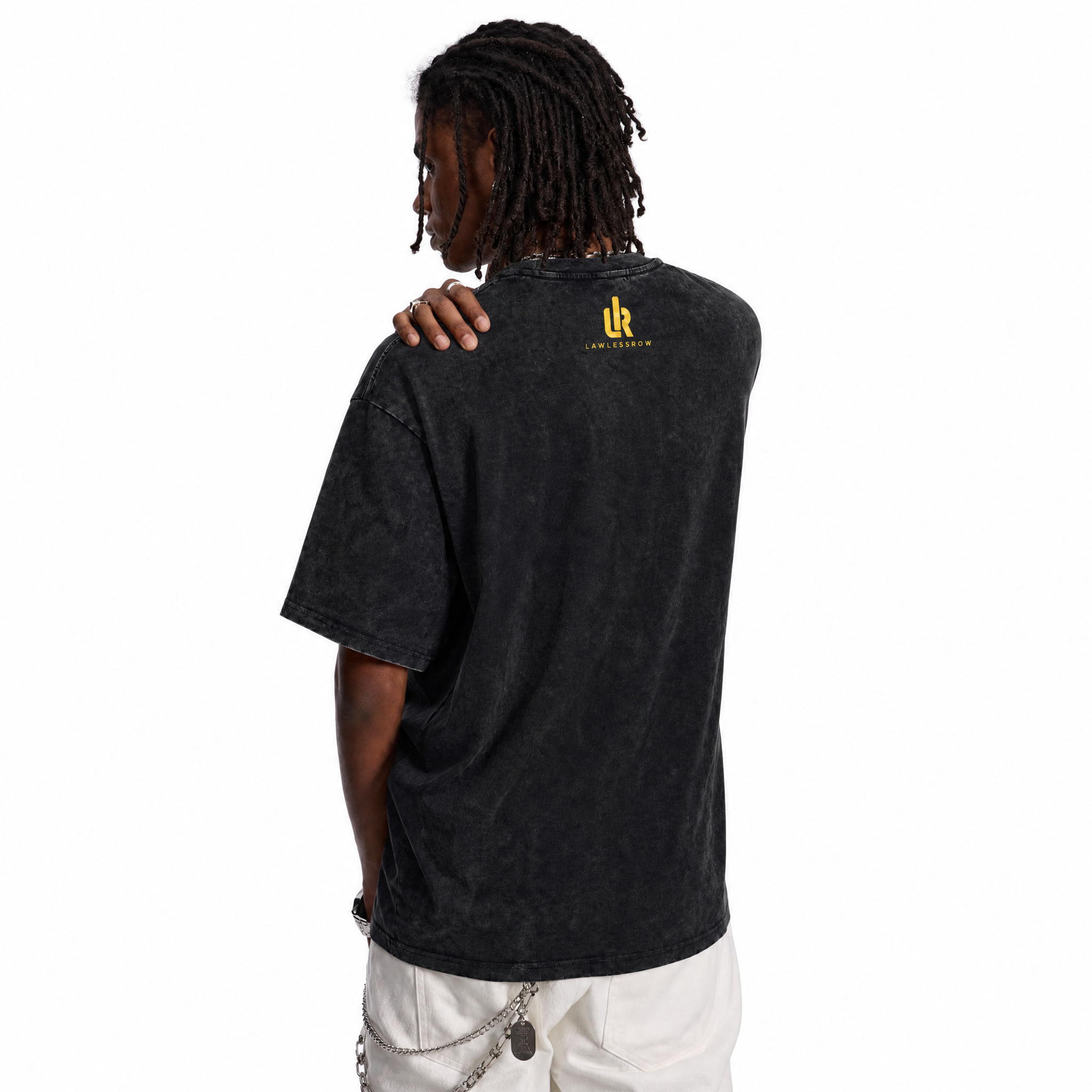 Vintage Acid Wash Coming To Take All Your Money Hand Head Suit Graphic Oversized T-Shirt | LAWLESSROW