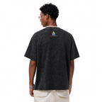 LAWLESSROW Good Vibes Pickleball Vintage Washed Oversized Graphic Tee