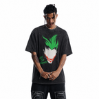 Vintage Acid Wash Joker Why So Serious Oversized Graphic T-Shirt
