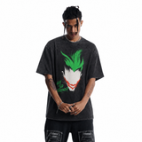Vintage Acid Wash Joker Why So Serious Oversized Graphic T-Shirt
