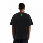 Vintage Acid Wash Joker Why So Serious Oversized Graphic T-Shirt
