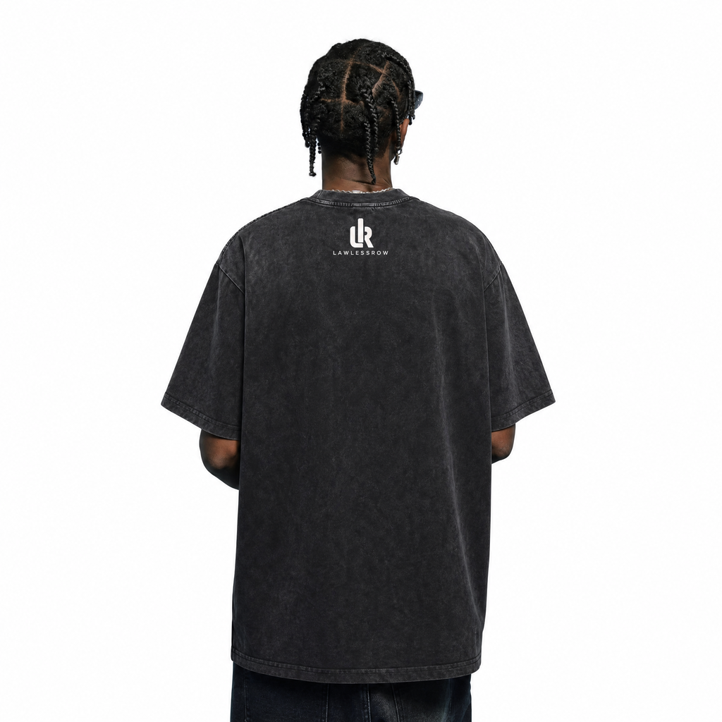 Vintage Acid Wash Love At Every Age Family Pickleball Play Together Oversized Graphic T-Shirt