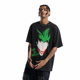 Vintage Acid Wash Joker Why So Serious Oversized Graphic T-Shirt
