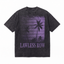 Vintage Acid Wash LAWLESS ROW Purple Palm Tree Oversized Graphic T-Shirt
