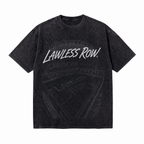Vintage Acid Wash LAWLESS ROW Stadium Oversized Graphic T-Shirt