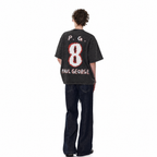 Vintage Acid Wash Basketball Star Oversized Graphic T-Shirt