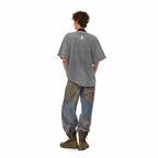 Vintage Acid Wash Lawless Row Evolution Parody Graphic Oversized T-Shirt