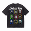 Vintage Acid Wash Anthony Davis Faces LAWLESS ROW Oversized Graphic T-Shirt
