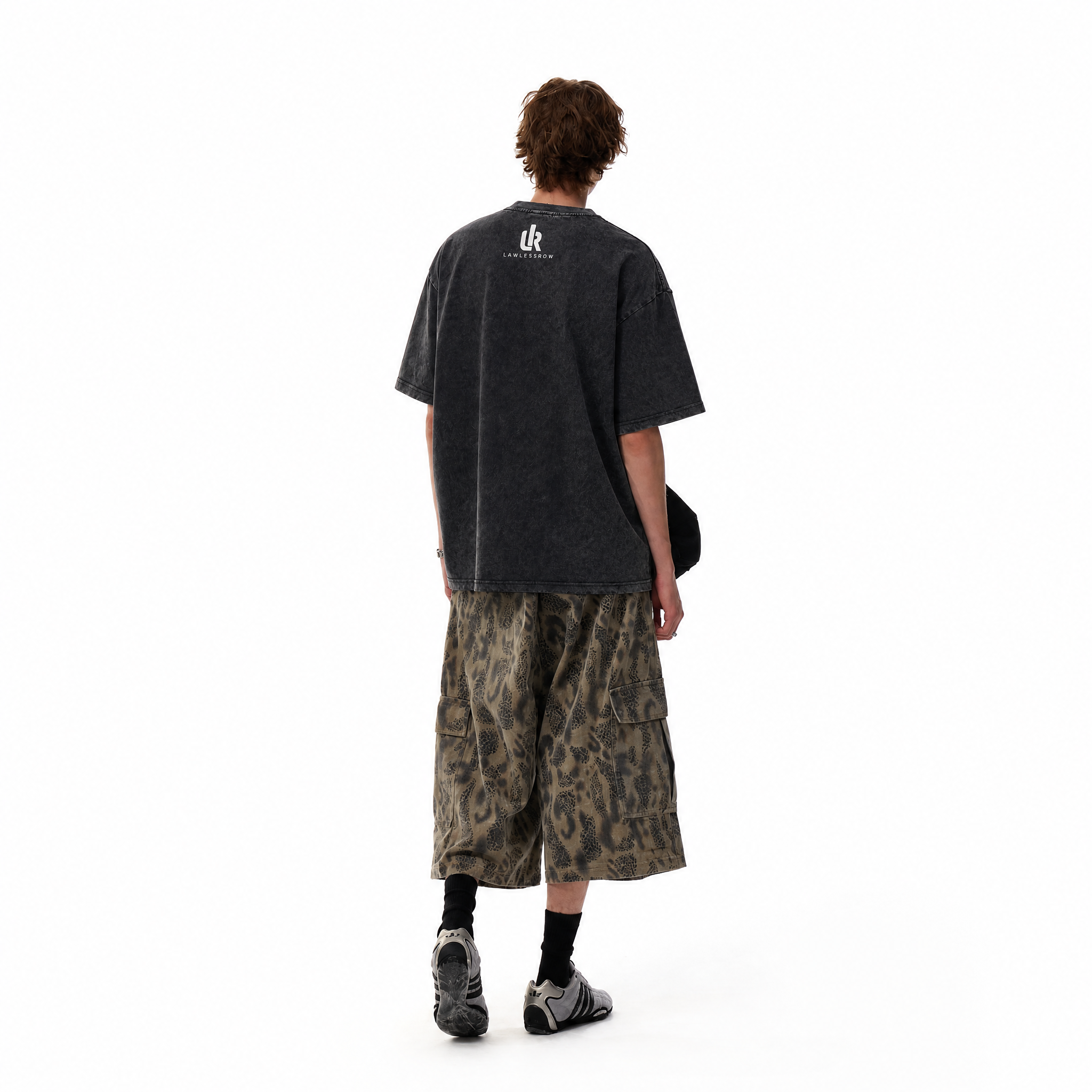 Vintage Acid Wash Dinosaur Basketball Asteroid Parody Oversized Graphic T-Shirt