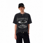 Vintage Acid Wash LAWLESS ROW UFO Abduction Oversized Graphic T-Shirt