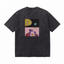 Vintage Acid Wash Dinosaur Basketball Asteroid Parody Oversized Graphic T-Shirt