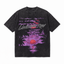 Vintage Acid Wash LAWLESS ROW Purple Sunset Palm Oversized Graphic T-Shirt