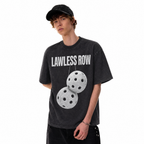 Vintage Acid Wash LAWLESS ROW Pickleball Balls Oversized Graphic T-Shirt