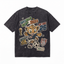 2026 World Cup Mascot Washed Black Oversized T-Shirt | Retro Soccer Fan Tee