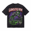 Lawless Row “Skate Jam” Graveyard Skate Washed T-Shirt | Retro Horror Oversized Streetwear Tee