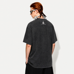 Lawless Row “Skate Jam” Graveyard Skate Washed T-Shirt | Retro Horror Oversized Streetwear Tee