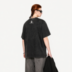 Pickleball Summer Vibes Collage Washed T-Shirt | Desert Court “No Rules” Oversized Tee