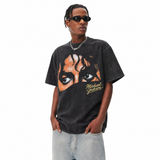 LAWLESSROW King Of Pop MJ Eyes Vintage Band Tee