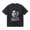 LAWLSSROW Michael Jackson Thriller Washed Black Oversized T-Shirt