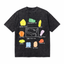 USA Road Trip Hiking Gear Washed Black Oversized T-Shirt | Outdoor Adventure Checklist Tee