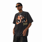 LAWLESSROW King Of Pop MJ Eyes Vintage Band Tee