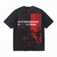 Vintage Acid Wash Skateboarding Is Not A Crime Red Block Silhouette Skate Protest Graphic Tee | Rebel Skate Unisex Oversized High-Quality Cotton Blend Streetwear T-Shirt