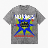 LAWLESSROW No Kings Graffiti Crown Vintage Protest Tee