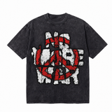 LAWLESSROW No More War Anti War Vintage Tee