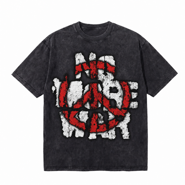 LAWLESSROW No More War Anti War Vintage Tee