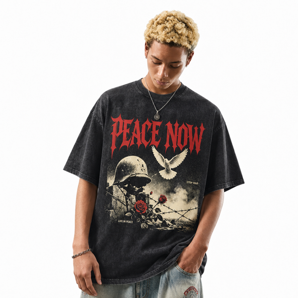 LAWLESSROW Peace Now Dove Anti War Vintage Tee - hover