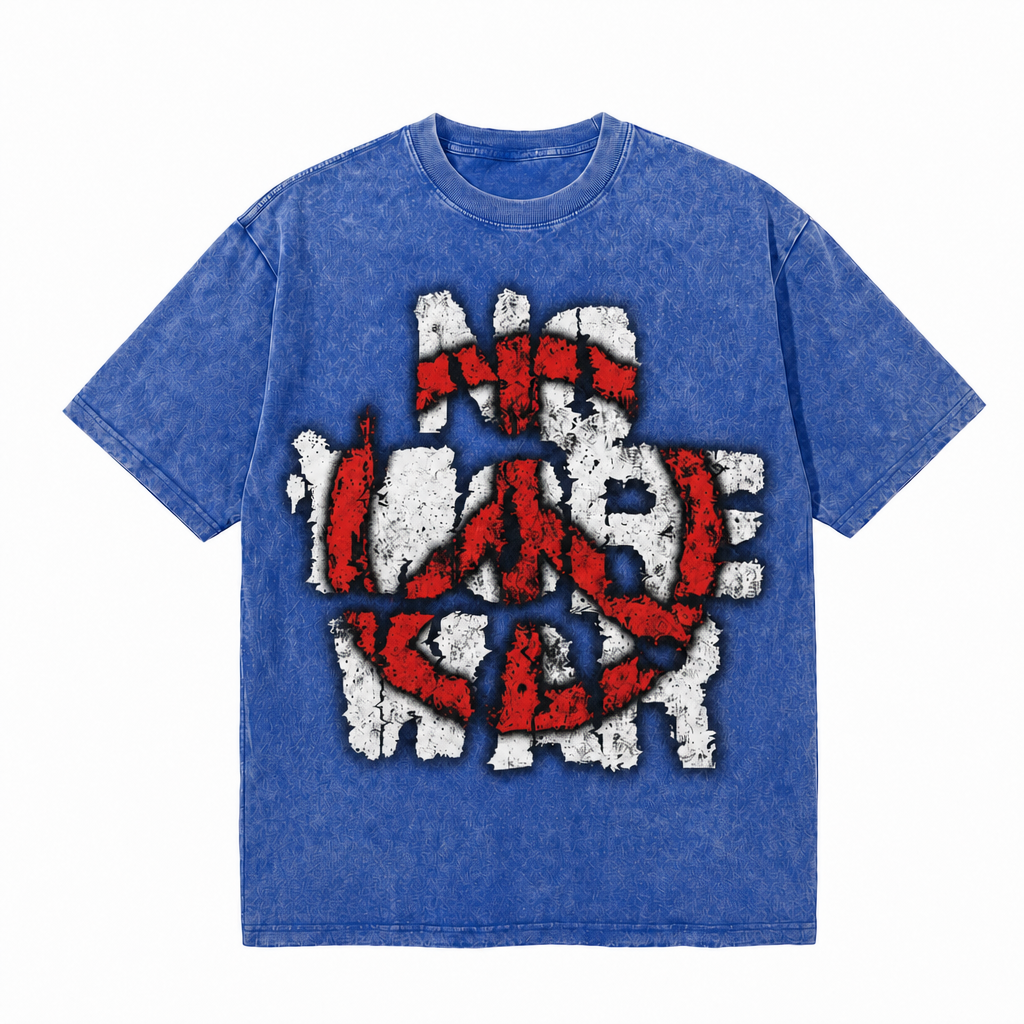 LAWLESSROW No More War Anti War Vintage Tee