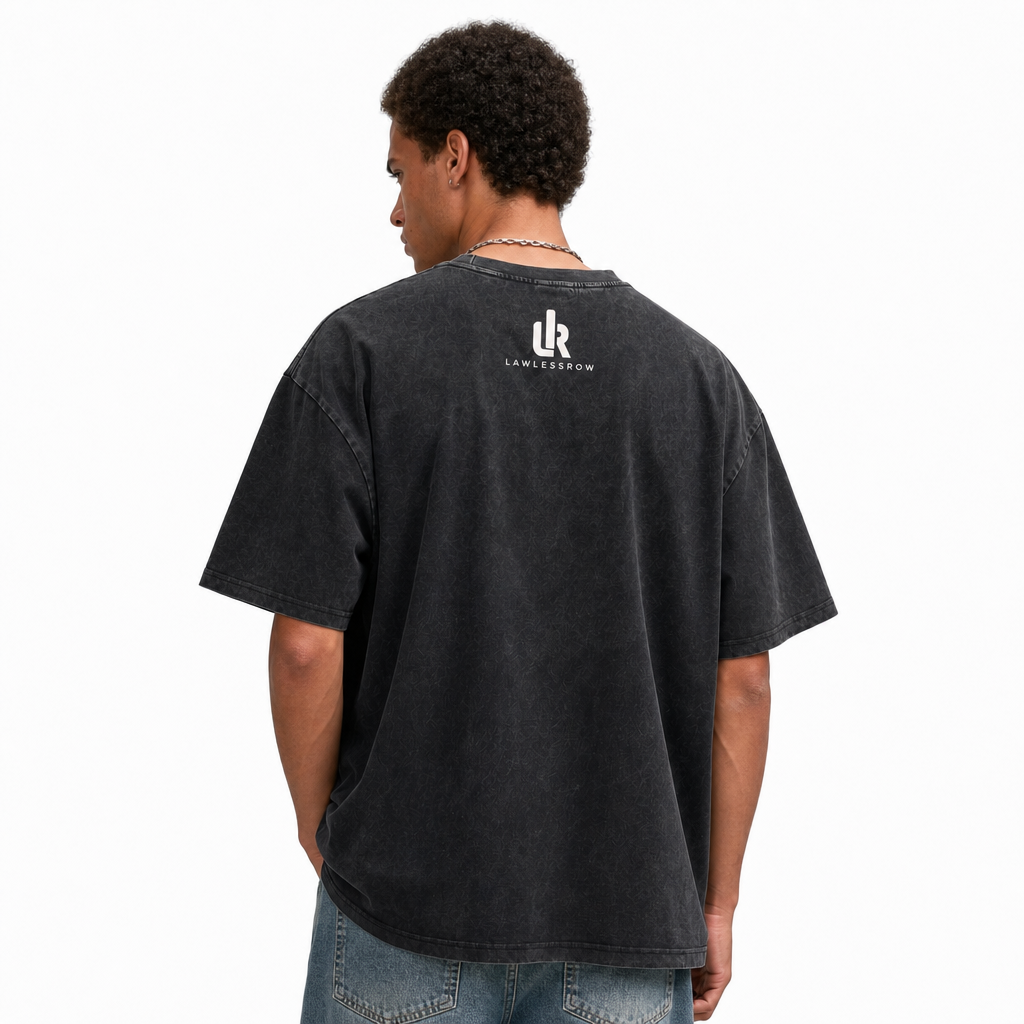 LAWLESSROW No Kings Clown Portrait Vintage Tee